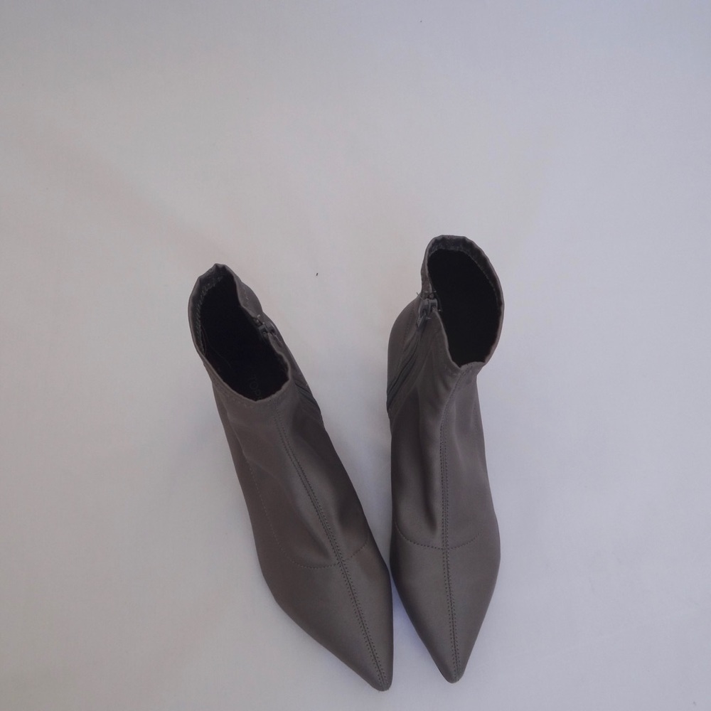 Topshop Bonbon Sock Satin Ankle Boots